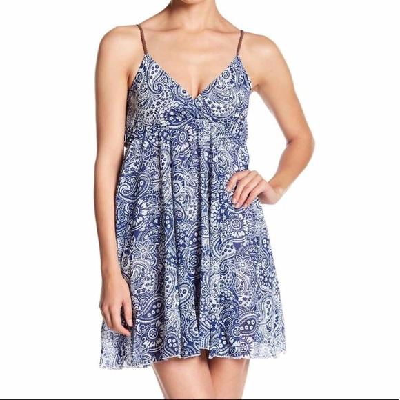 Ocean drive Dresses & Skirts - *PRICE DROP* Ocean Drive Braided Strap Printed Mini Dress